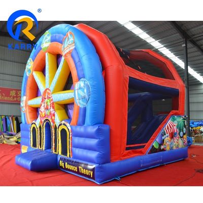 Kinderen Dream Play Castle reuzenrad en Bouncy Castle opblaasbaar voor achtertuin plezier