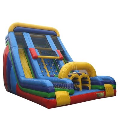 Kinderen Rock Climbing Competitive Game Dubbele glijbaan opblaasbare waterglijbaan voor kinderen