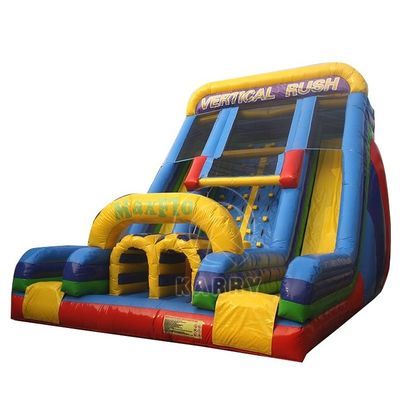 Kinderen Rock Climbing Competitive Game Dubbele glijbaan opblaasbare waterglijbaan voor kinderen