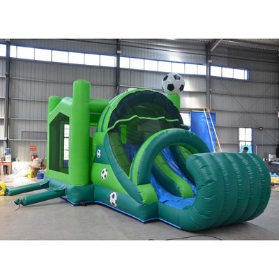 Opblaasbare voetbal spel bouncer combo voor kinderen evenementen kasteel glijbaan en reparatie kits