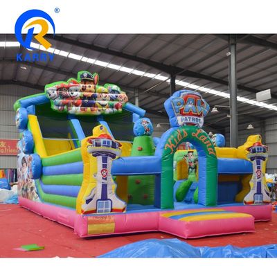 Aanpasbaar opblaasbaar springkasteel voor volwassenen Grote commerciële waterslide