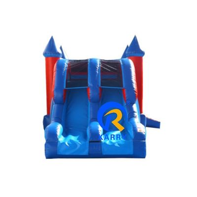Ontwerp opblaasbare uitsmijtercombo met twee waterglijbanen en zwembadvervoer per zee/lucht