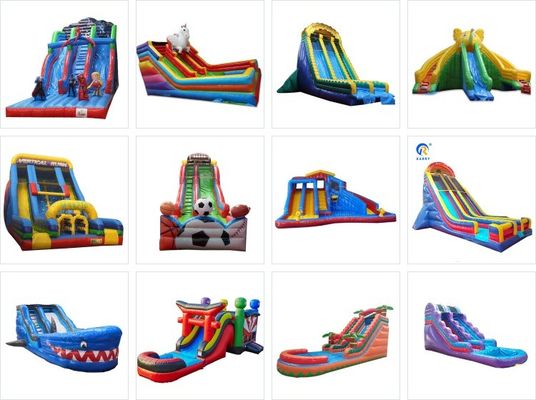EN71/EN14960/CE Gecertificeerde opblaasbare waterglijbaan voor kinderen