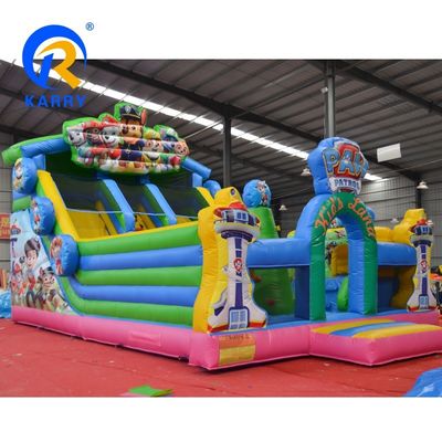 Blower en reparatie kit inbegrepen Paw Dog Patrol pretpark Combo Castle opblaasbare uitsmijter