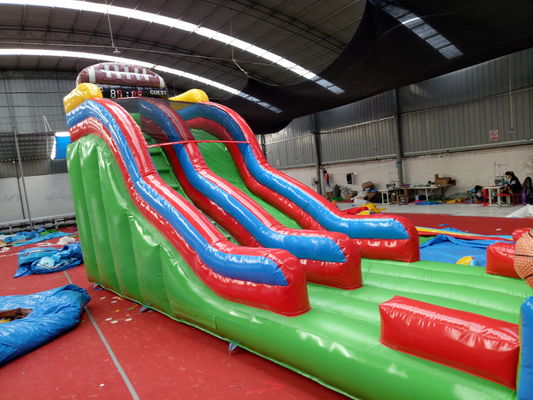 Commerciële opblaasbare basketbal sport games water zwembad glijbaan voor kinderen en volwassenen