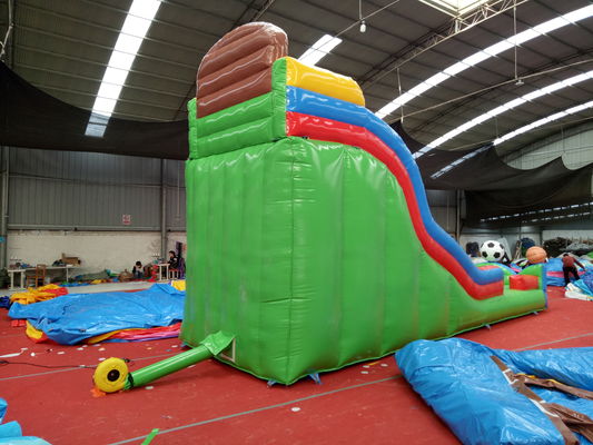 Commerciële opblaasbare basketbal sport games water zwembad glijbaan voor kinderen en volwassenen