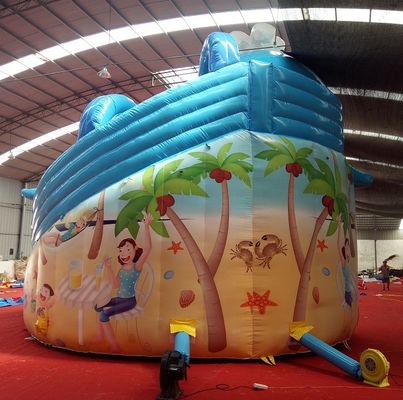 Digitaal drukken Baby Kids opblaasbare Dubai waterglijbaan met maximale capaciteit 100-500kg