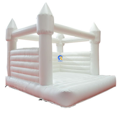 Commercieel gehalte wit opblaasbaar springhuis voor kleuters bruiloft PVC-materiaal