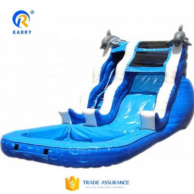 Bouncy Castle waterglijbaan Crocodile Creek opblaasbaar zwembad en glijbaan kasteel