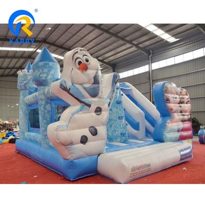 Unisex Kinderen Bevroren Opblaasbare Bounce House met Slide Combo Repair Kits Inclusief