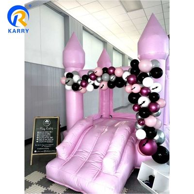 Geslacht Unisex Draagbare Persoonlijke Bruiloft Roze Opblaasbare Bounce Castle Kleuter Bouncer