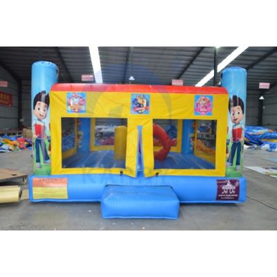 PORTABLE PVC Kinderenvermaak springtrampoline opblaasbaar springkasteel met glijbanen