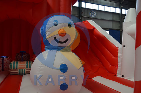Kerstboom Combo Bouncy Slide opblaasbare kasteel glijder voor buiten speeltuin plezier
