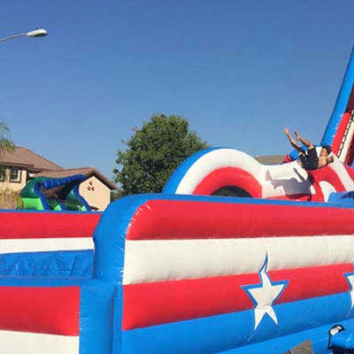Commerciële opblaasbare droog of waterglijbaan voor zomer Waterpark Kinderen Zwem zwembad Plezier