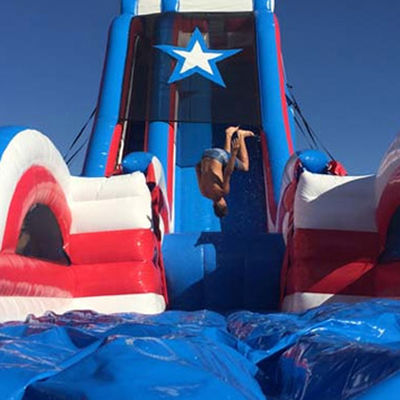 Commerciële opblaasbare droog of waterglijbaan voor zomer Waterpark Kinderen Zwem zwembad Plezier