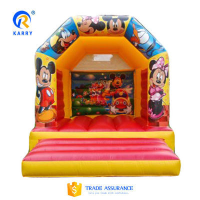 Partijverhuur Residentieel Op maat gemaakte mini opblaasbaar kasteel Bounce House met glijbaan