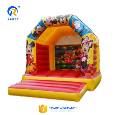 Partijverhuur Residentieel Op maat gemaakte mini opblaasbaar kasteel Bounce House met glijbaan