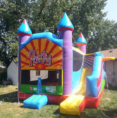 Commercieel digitaal drukken PVC ademend opblaasbaar springkastel voor feestjes