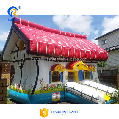 Commercieel digitaal drukken PVC ademend opblaasbaar springkastel voor feestjes