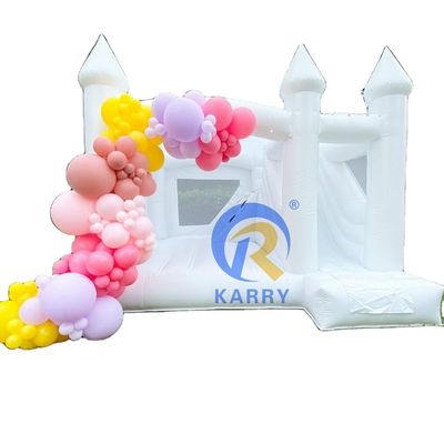 Kasteel Features Commerciële opblaasbare bounce party bruiloft bouncer met bubbel zwembad