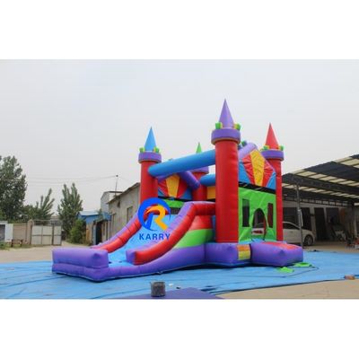 Reparatiesets inclusief volwassen opblaasbaar springkasteel met waterglijbaan en uitsmijter