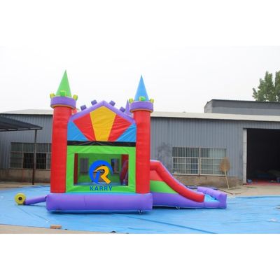 Reparatiesets inclusief volwassen opblaasbaar springkasteel met waterglijbaan en uitsmijter