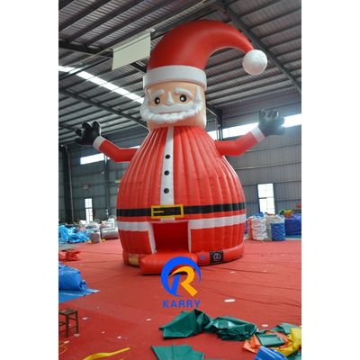 Groot kerstman opblaasbaar uitsmijter huis combo Perfect voor kinderen buiten speeltuin