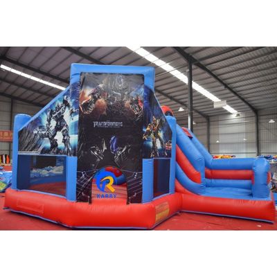 Kinderen Water Jumper Bouncer PORTABLE Robot thema opblaasbaar Bounce huis met glijbaan