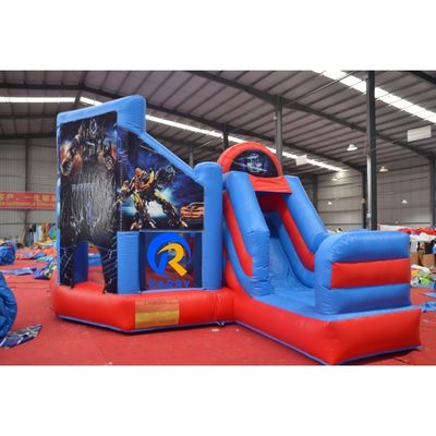 Kinderen Water Jumper Bouncer PORTABLE Robot thema opblaasbaar Bounce huis met glijbaan
