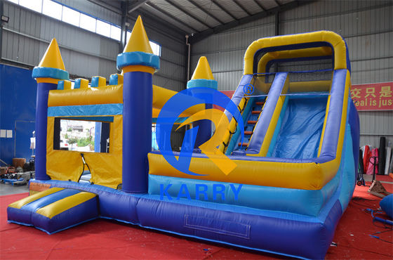 Commerciële opblaasbare glijbaan Mini Castle Combo met reparatie-kits en feest evenementen