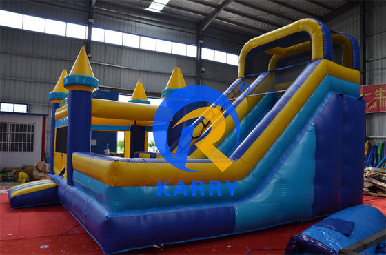Commerciële opblaasbare glijbaan Mini Castle Combo met reparatie-kits en feest evenementen