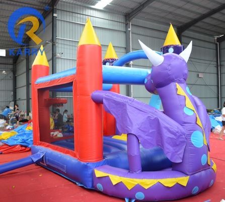 Nieuw ontworpen Outdoor Commercial Mini Purple Little Monster Bouncy Castle Slide Combo