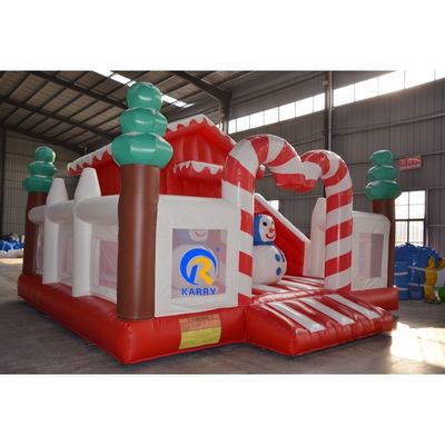 Outdoor Merry Christmas Theme Tree Kasteel Opblaasbaar Bounce House voor kinderen en volwassenen