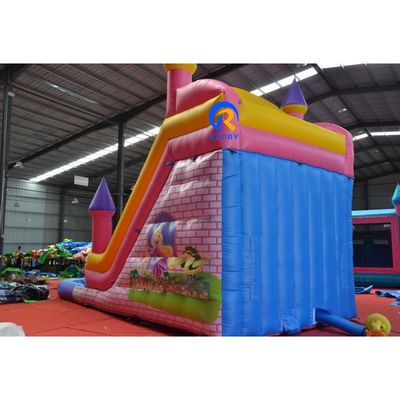 Commerciële opblaasbare uitsmijter springhuis waterglijbaan combo met accessoires