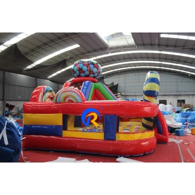 Commerciële opblaasbare uitsmijter Indoor en Outdoor Entertainment met heerlijke snoep thema