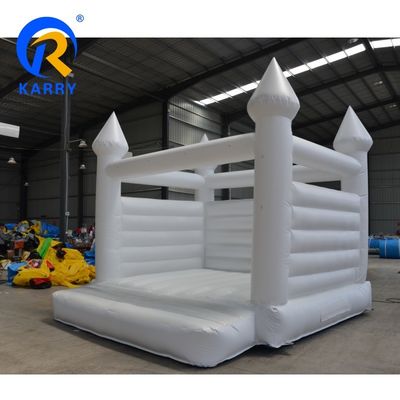 Persoonlijke kleuren bruiloft springend springkasteel opblaasbaar springhuis met glijcombo