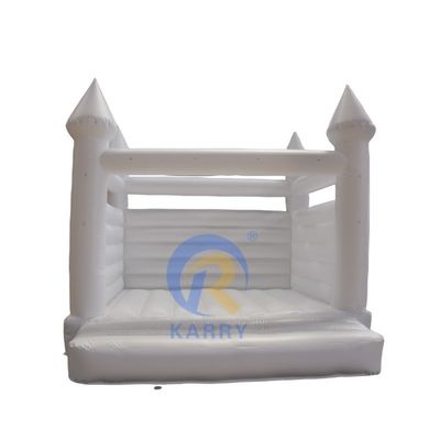 Persoonlijke kleuren bruiloft springend springkasteel opblaasbaar springhuis met glijcombo