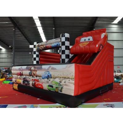 5*5m Rode Racerauto Combo Kasteel Glijden Opblaasbare Bouncy Bouncer Combo en Efficiëntie