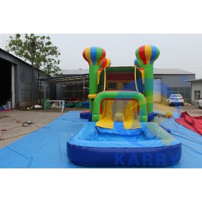 Opblaasbare kasteel glijbaan combinatie voor feest Plezier leeftijdsbereik 14 jaar op PVC-doek
