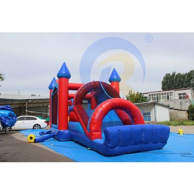 Unisex opblaasbaar kasteel springend Commercieel Combo Bounce House met obstakelslide