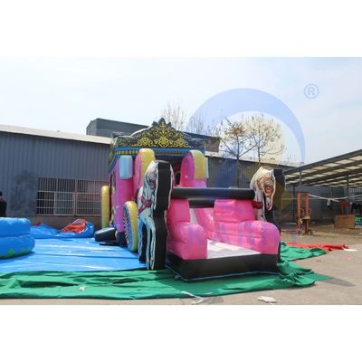 Draagbare en duurzame opblaasbare springkasten Achtertuin Trampolines Springhuis