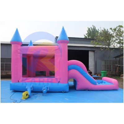 Karry Yellow PVC opblaasbare uitsmijter met glijbaan Commercial Combo Jumping Castle