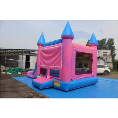 Karry Yellow PVC opblaasbare uitsmijter met glijbaan Commercial Combo Jumping Castle