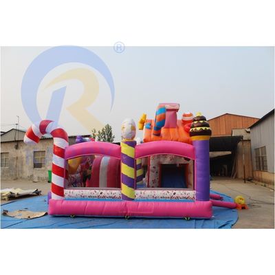 Express verzending Sweet Candy Sugar Shack opblaasbaar springhuis voor kinderen speeltuin
