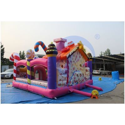 Express verzending Sweet Candy Sugar Shack opblaasbaar springhuis voor kinderen speeltuin