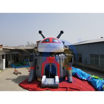 Draagbaar Populair Cartoon Opblaasbare Robot uitsmijter huis voor kinderen OEM geaccepteerd