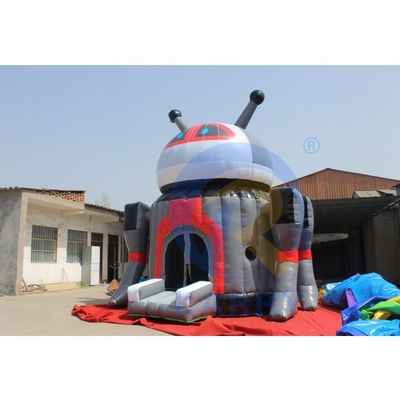 Draagbaar Populair Cartoon Opblaasbare Robot uitsmijter huis voor kinderen OEM geaccepteerd