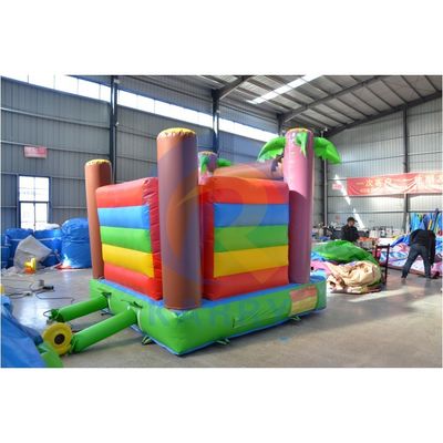 Cartoon Little Monkey Mini opblaasbaar kasteel glijbaan combinatie voor binnen spelen
