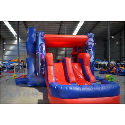 Spiderman opblaasbare combinatie springhuis en glijbaan - een must-have voor kinderen buiten speeltuin