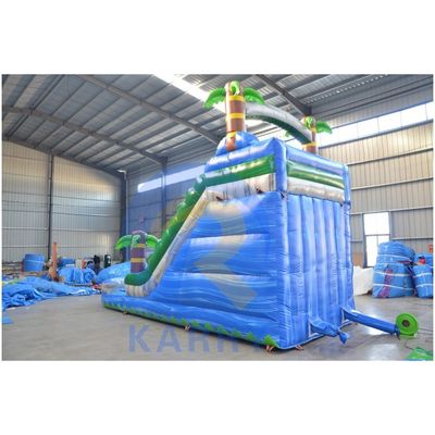 Gepersonaliseerde grootte Commerciële opblaasbare waterslide met zwembad CE/EN71/EN14960 Gecertificeerd